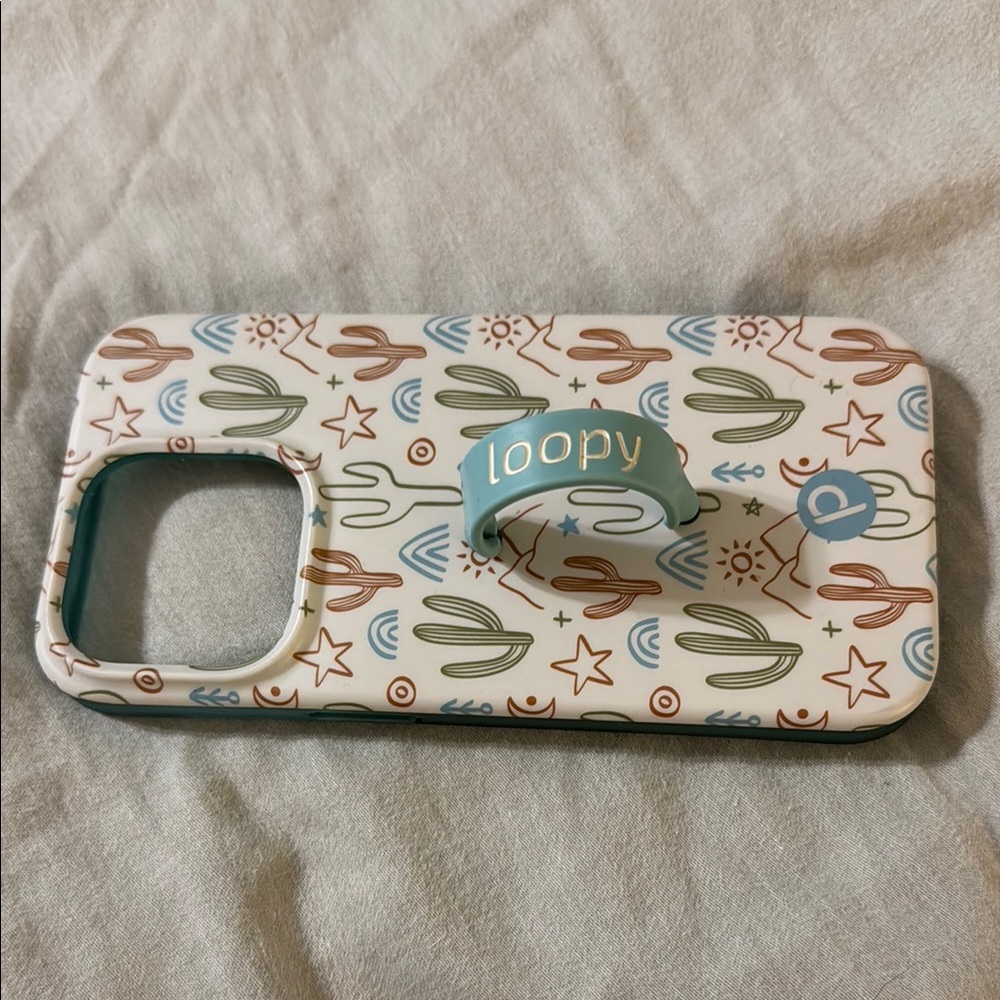 Loopy Case Cactus Pattern Phone Case - Multicolor